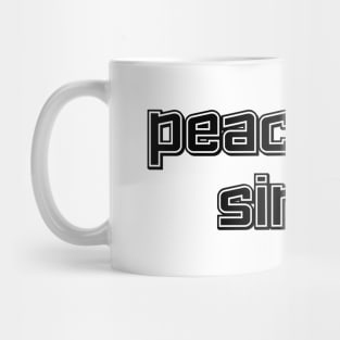 Peacefully Single (Light Edition) Mug